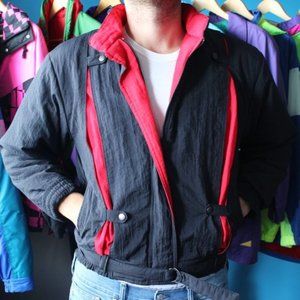 Vintage Winter RED/Black Women's Winter Jacket